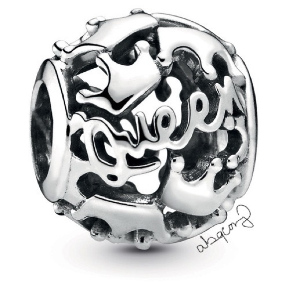 EUC Pandora 798354 Sterling Silver Queen & Regal Crowns Charm - Picture 1 of 8